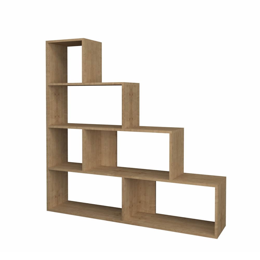 EGO ARREDO Libreria A Scala Alis 145x145 Cm. Rovere