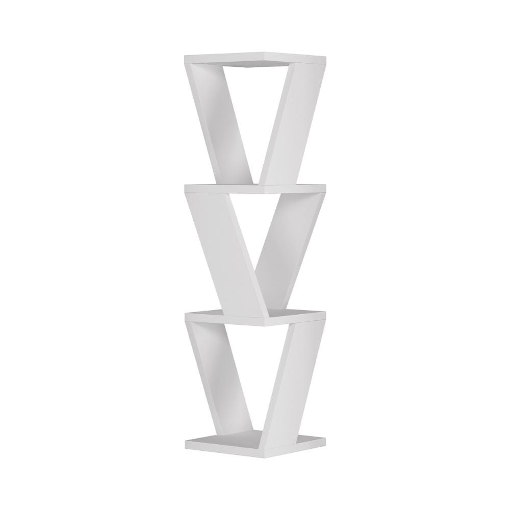 EGO ARREDO Libreria Angolare Pensile Zena Bianco