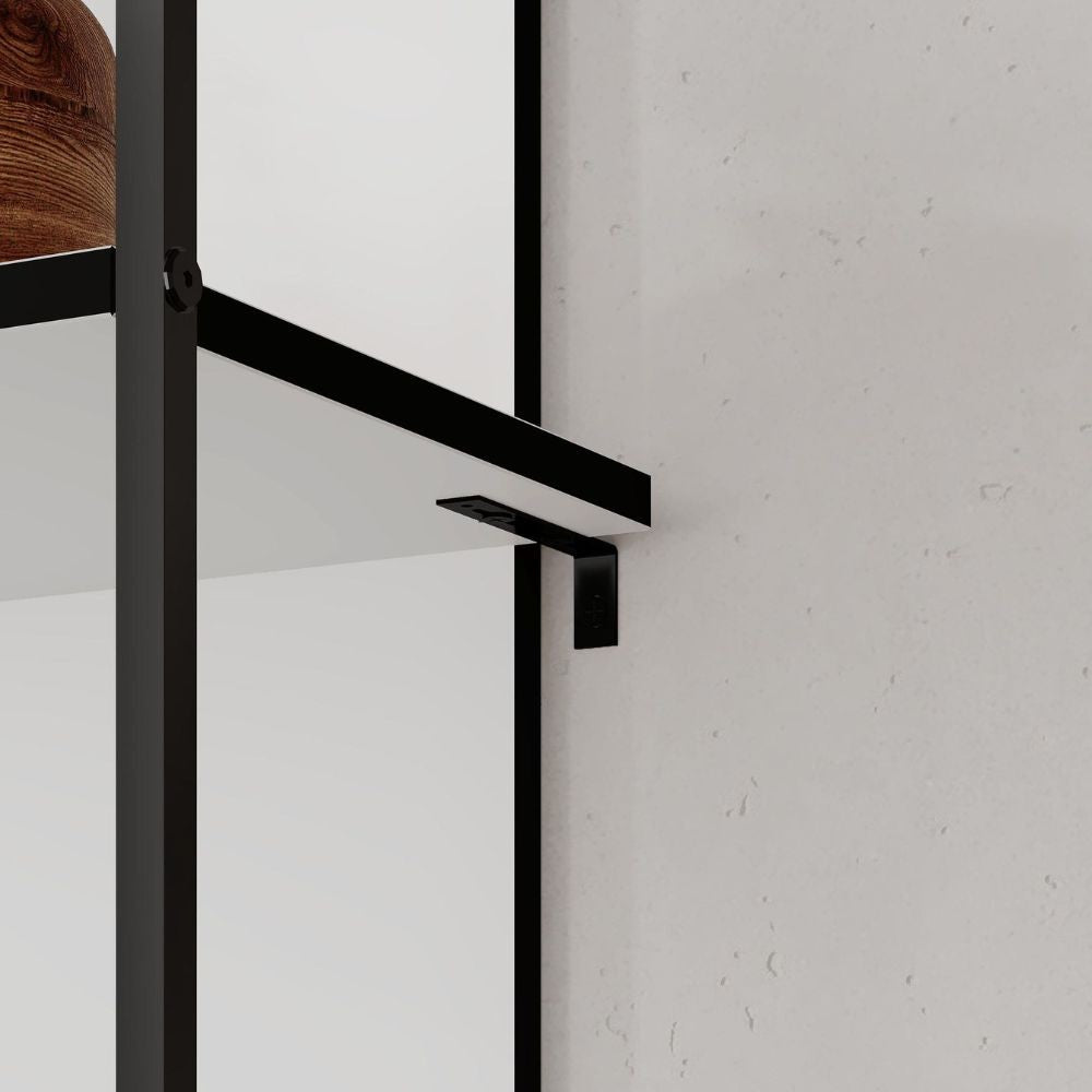 EGO ARREDO Libreria Archy 5 Ripiani In Colore Bianco