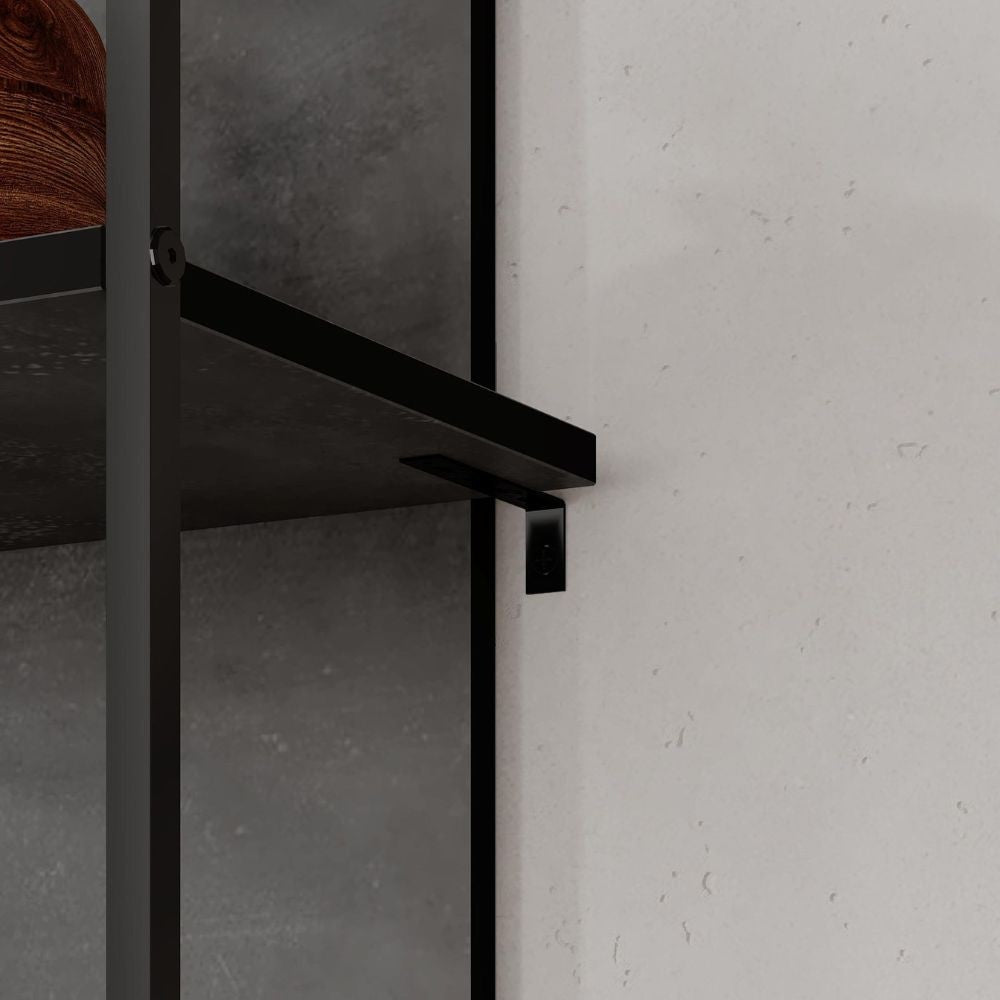 EGO ARREDO Libreria Archy 5 Ripiani In Colore Retro Grey