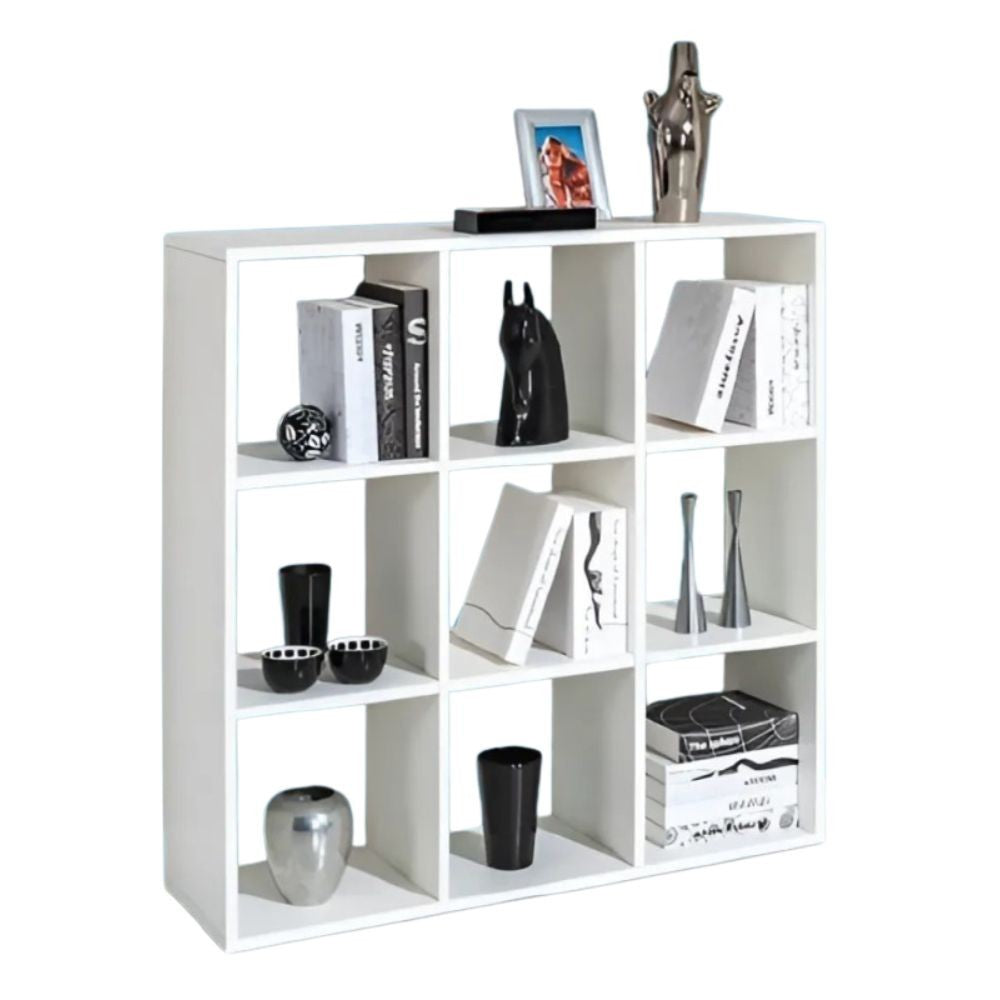 EGO ARREDO Libreria Hawai 9 Compartimenti Colore Bianco Larice