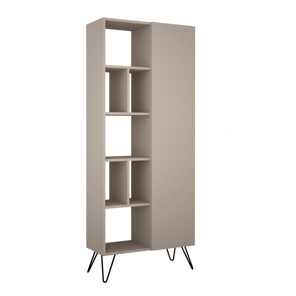 EGO ARREDO Libreria Jedda Tortora Con Anta 80,6x191