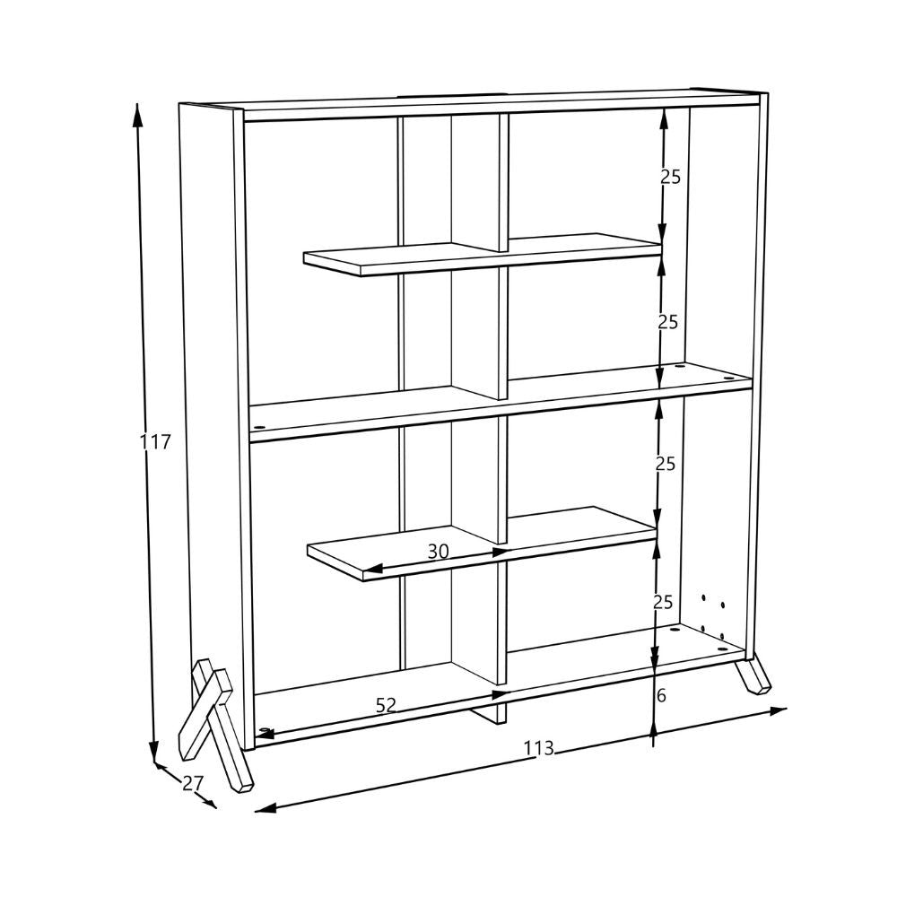 EGO ARREDO Libreria Kipp Bianca