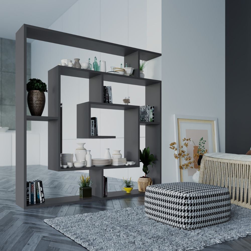 EGO ARREDO Libreria Labirent Colore Antracite