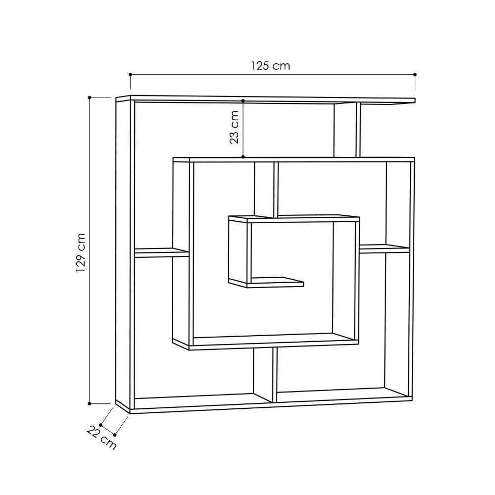 EGO ARREDO Libreria Labirent Colore Cashmere