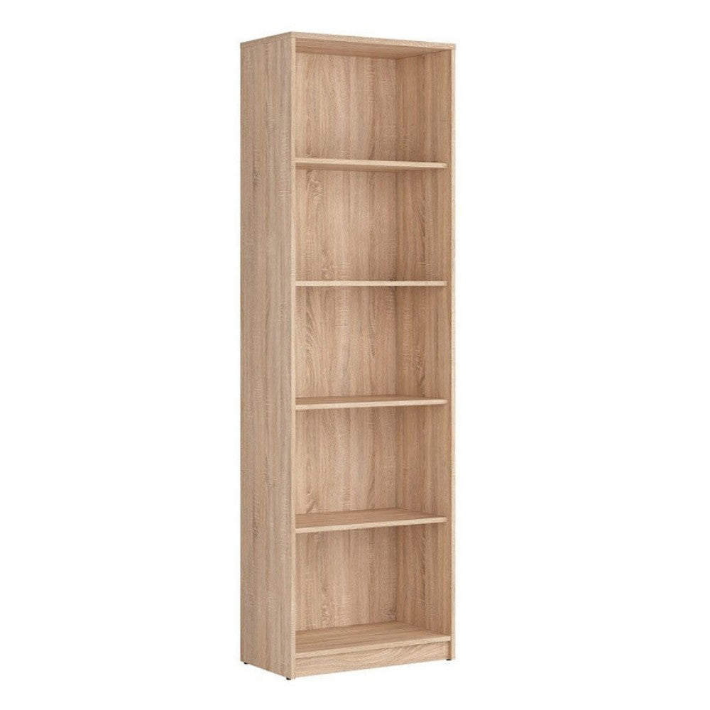 EGO ARREDO Libreria Nepo Con 5 Nicchie A Giorno Colore Rovere