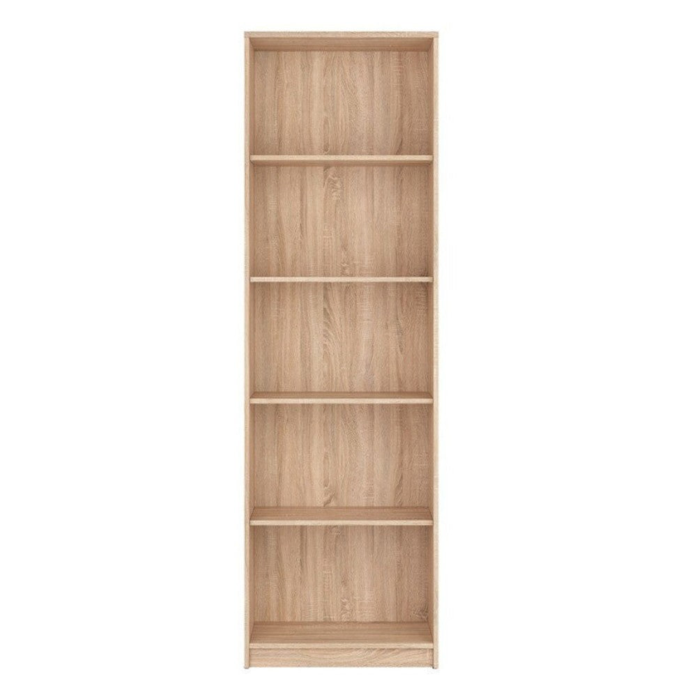EGO ARREDO Libreria Nepo Con 5 Nicchie A Giorno Colore Rovere