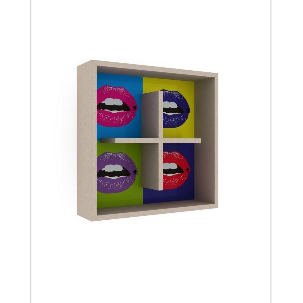 EGO ARREDO Libreria Pensile Kiss 60x60x16