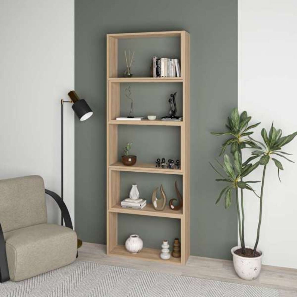 EGO ARREDO Libreria Wish Estensibile Angolare Rovere 200H