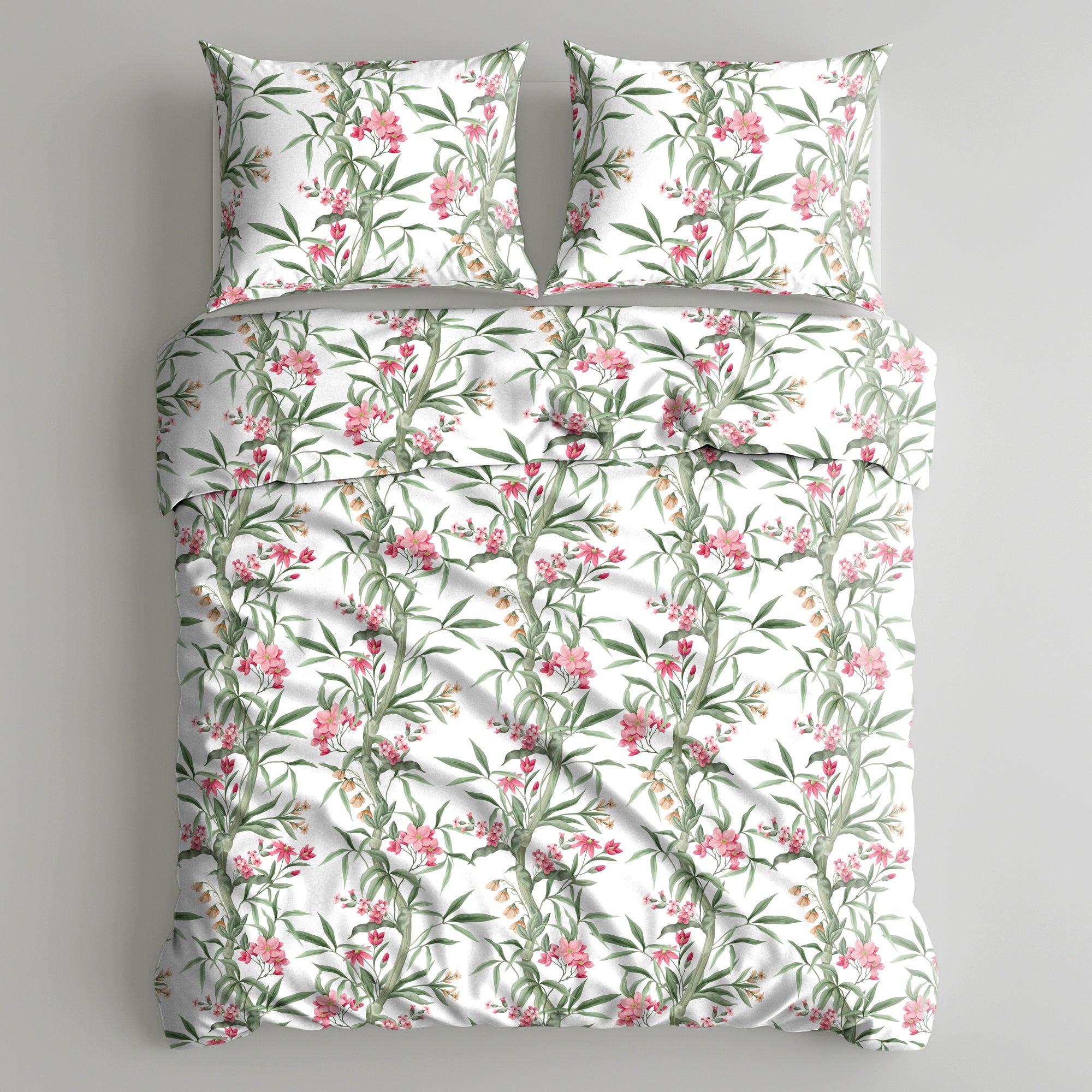 UNO CASA DESIGN Completto letto e Copripiumino Matrimoniale Dec.Martignano 100% Cotone Stampato