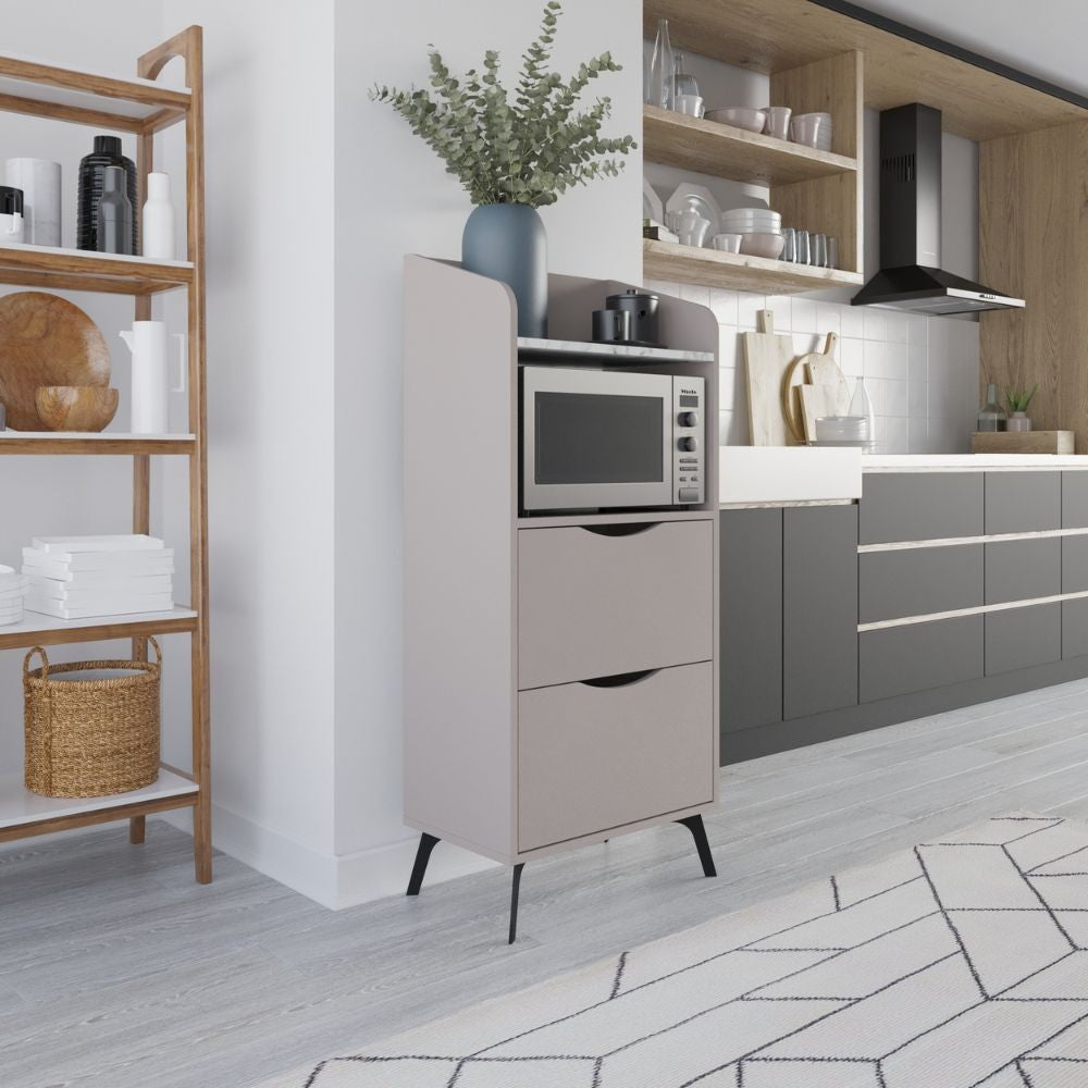 EGO ARREDO Mobile Multiuso Gorki Con Cassetti E Ripiano