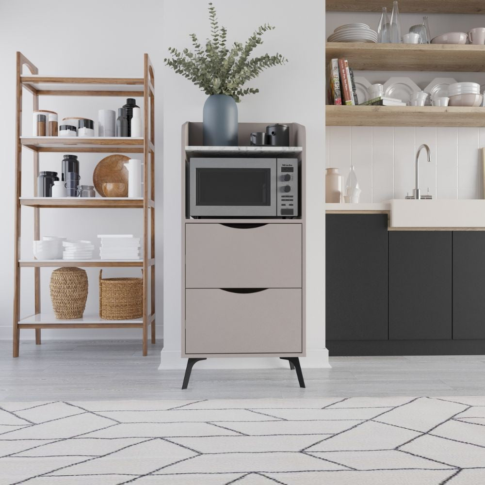 EGO ARREDO Mobile Multiuso Gorki Con Cassetti E Ripiano