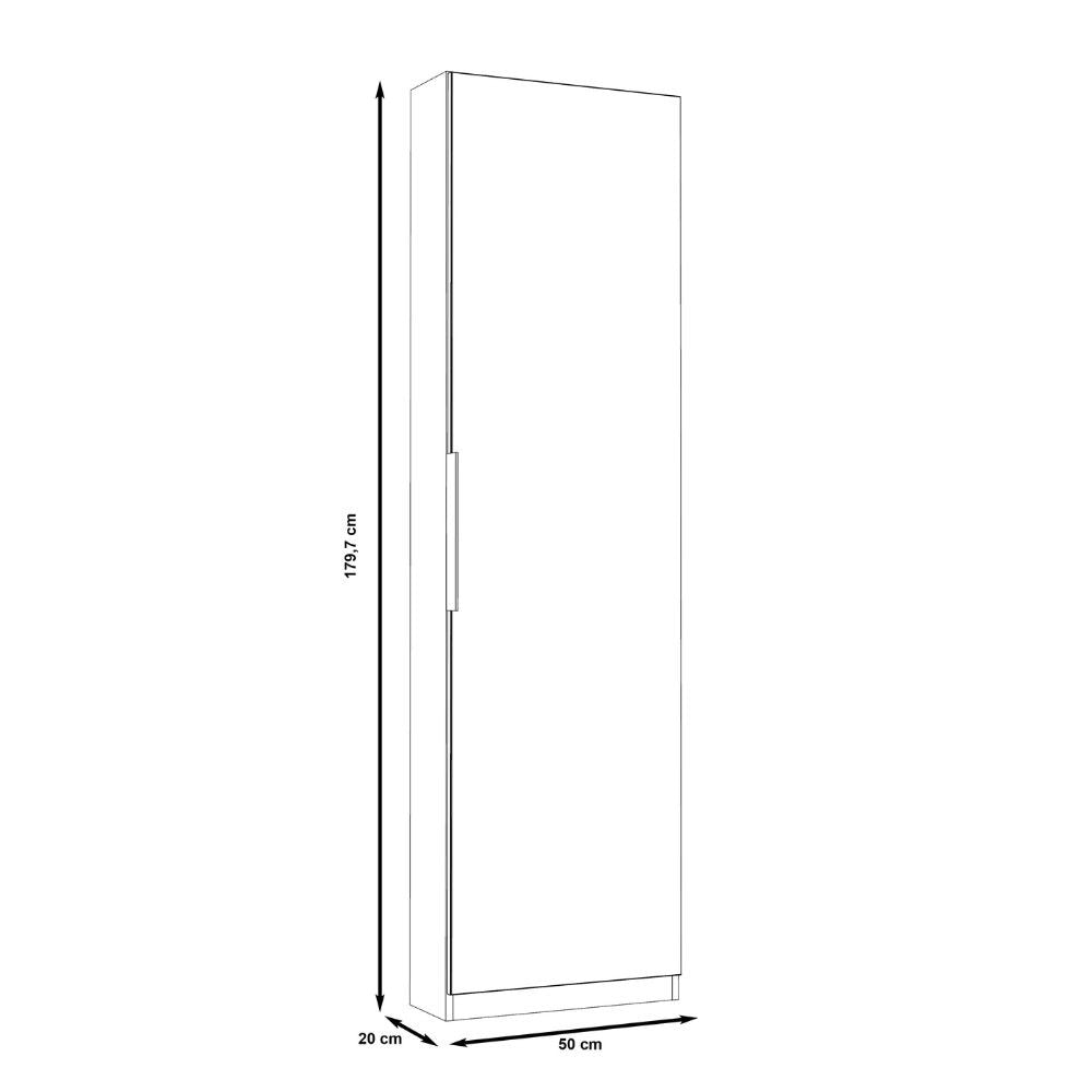 EGO ARREDO Scarpiera Nyx Colore Bianco Con Anta A Specchio Reversibile