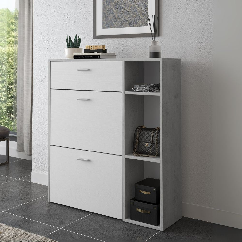 EGO ARREDO Scarpiera Takimi Con 2 Ante A Ribalta 1 Cassetto