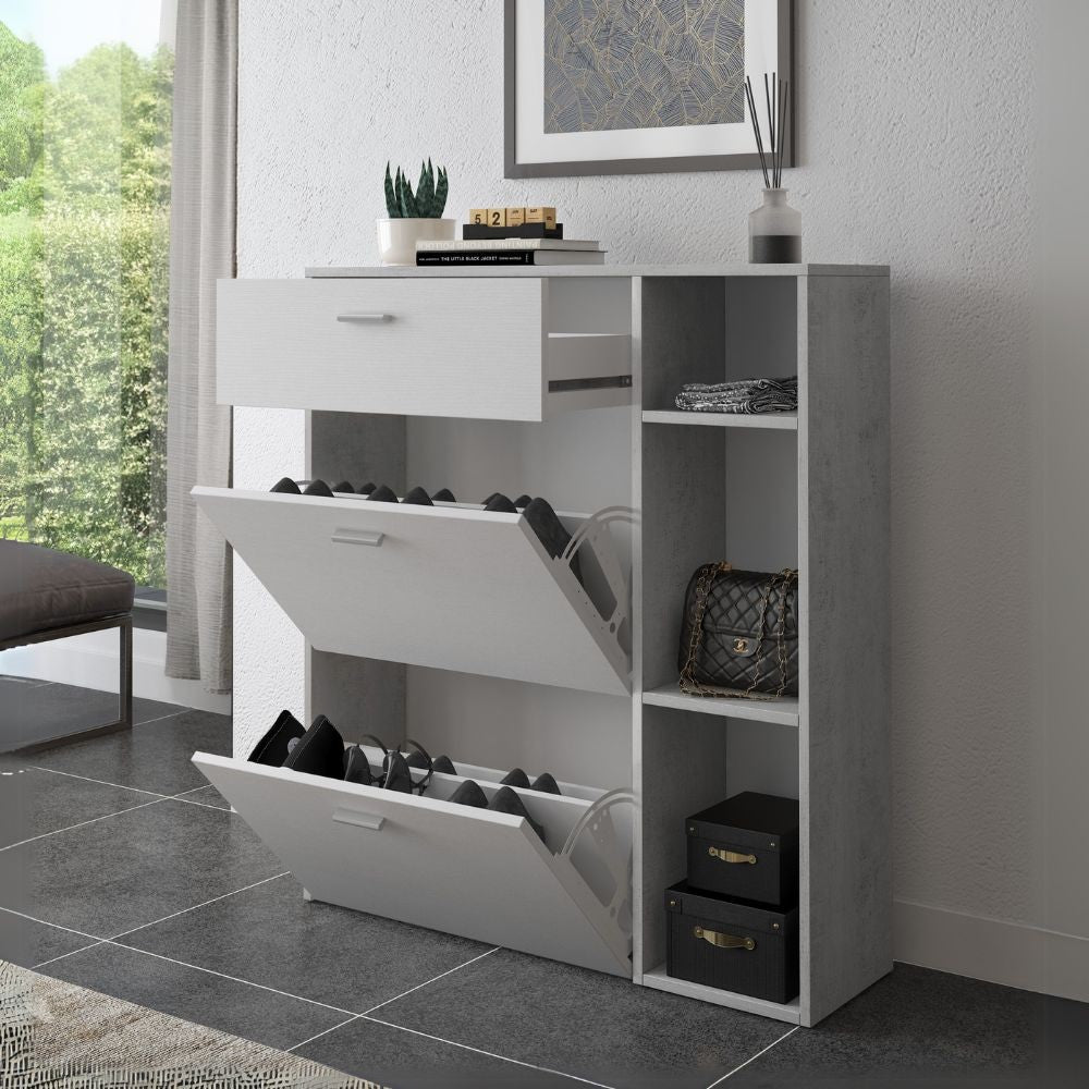 EGO ARREDO Scarpiera Takimi Con 2 Ante A Ribalta 1 Cassetto