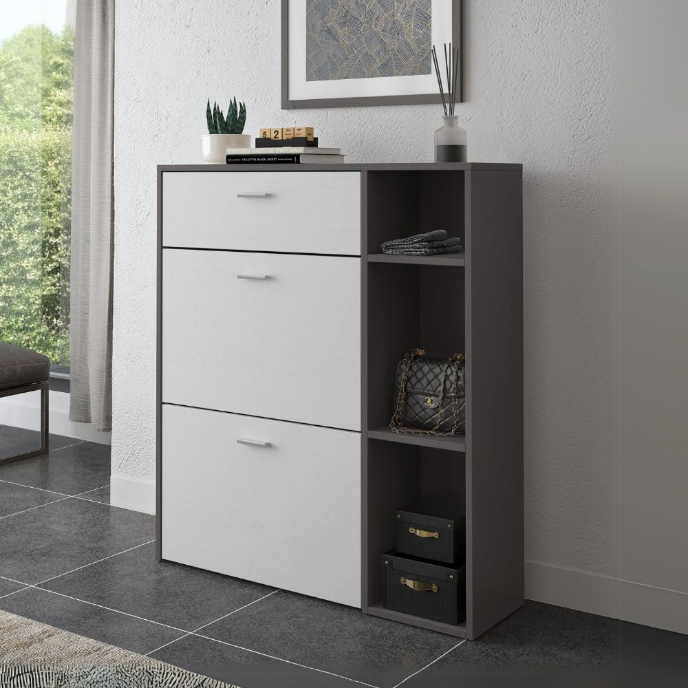 EGO ARREDO Scarpiera Takimi Con 2 Ante A Ribalta 1 Cassetto