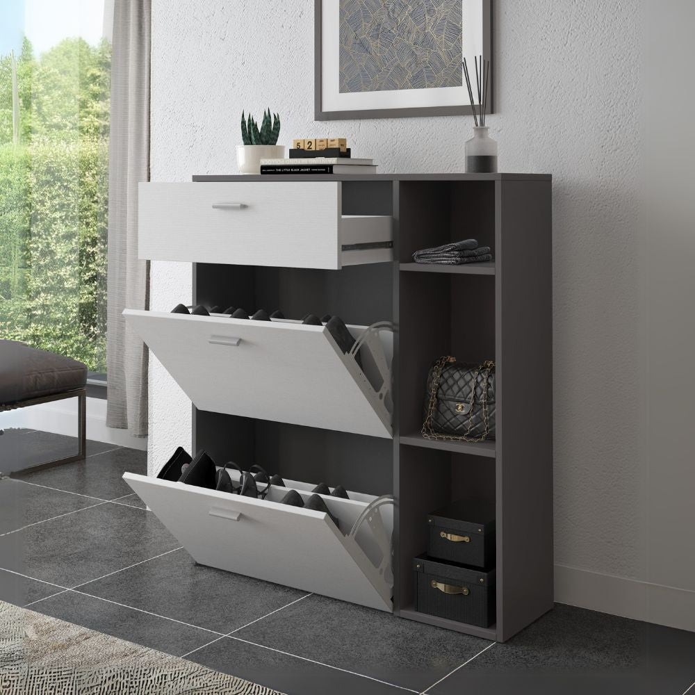 EGO ARREDO Scarpiera Takimi Con 2 Ante A Ribalta 1 Cassetto