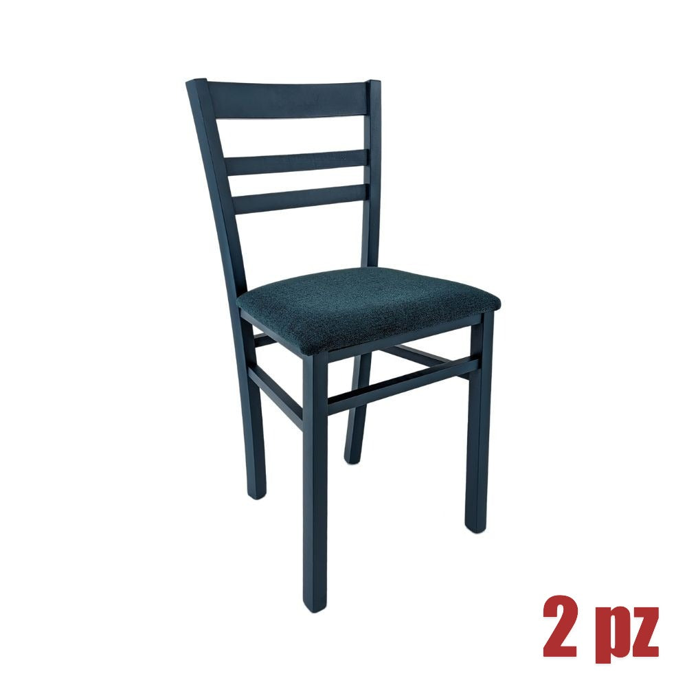 EGO ARREDO Sedia Cromica Blu 2 pz