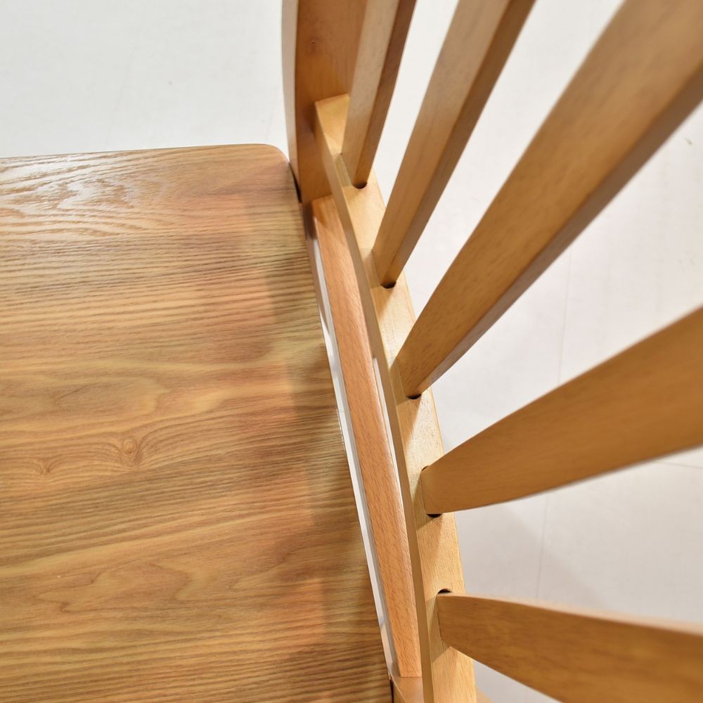 EGO ARREDO Sedia In Legno Dori Colore Rovere H 93x42.5x41.5 Cm. 2 pz