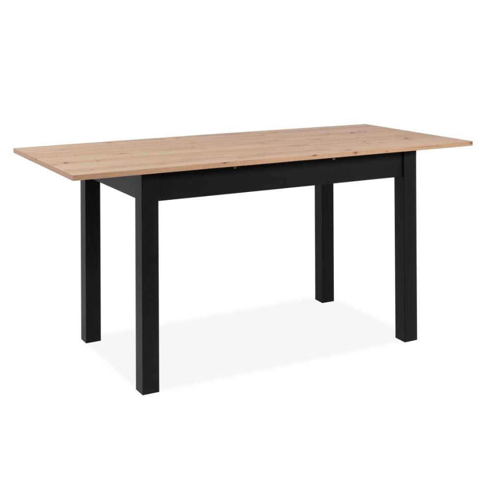 EGO ARREDO Tavolo Allungabile Coburg 120 Colore Rovere Con Gambe Nere