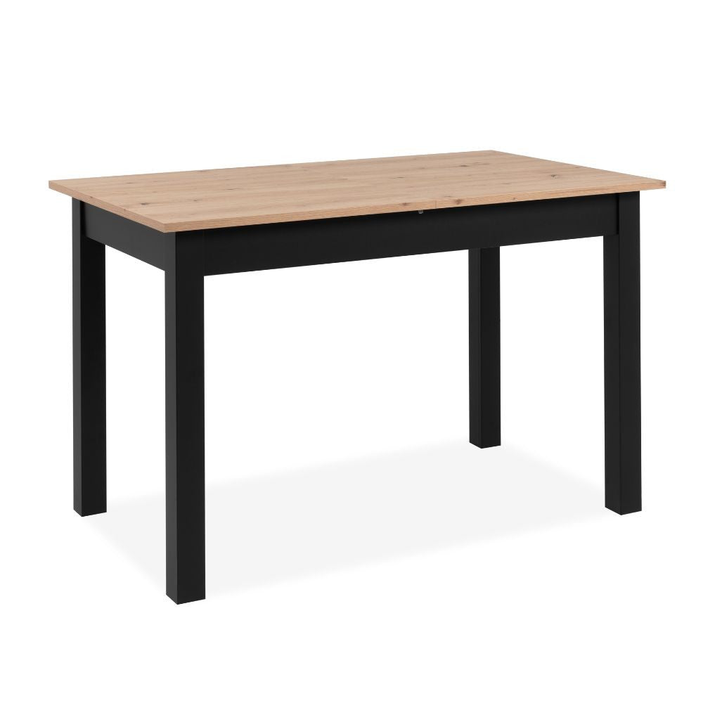 EGO ARREDO Tavolo Allungabile Coburg 120 Colore Rovere Con Gambe Nere