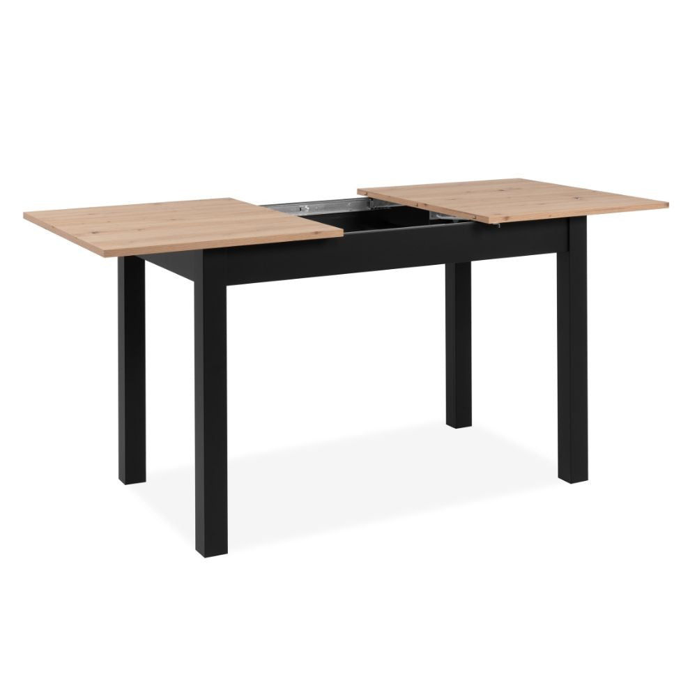 EGO ARREDO Tavolo Allungabile Coburg 120 Colore Rovere Con Gambe Nere