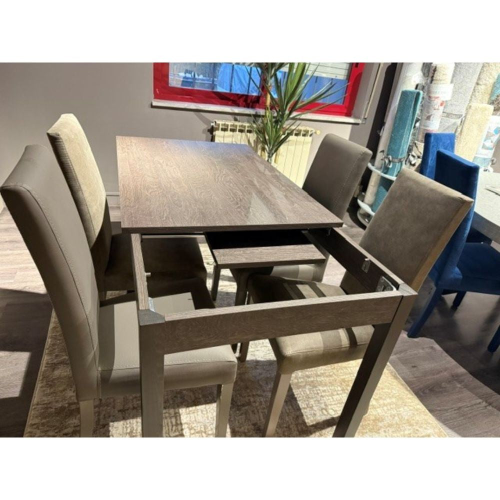 EGO ARREDO Tavolo Allungabile Firenze 120x80 Rovere Grigio