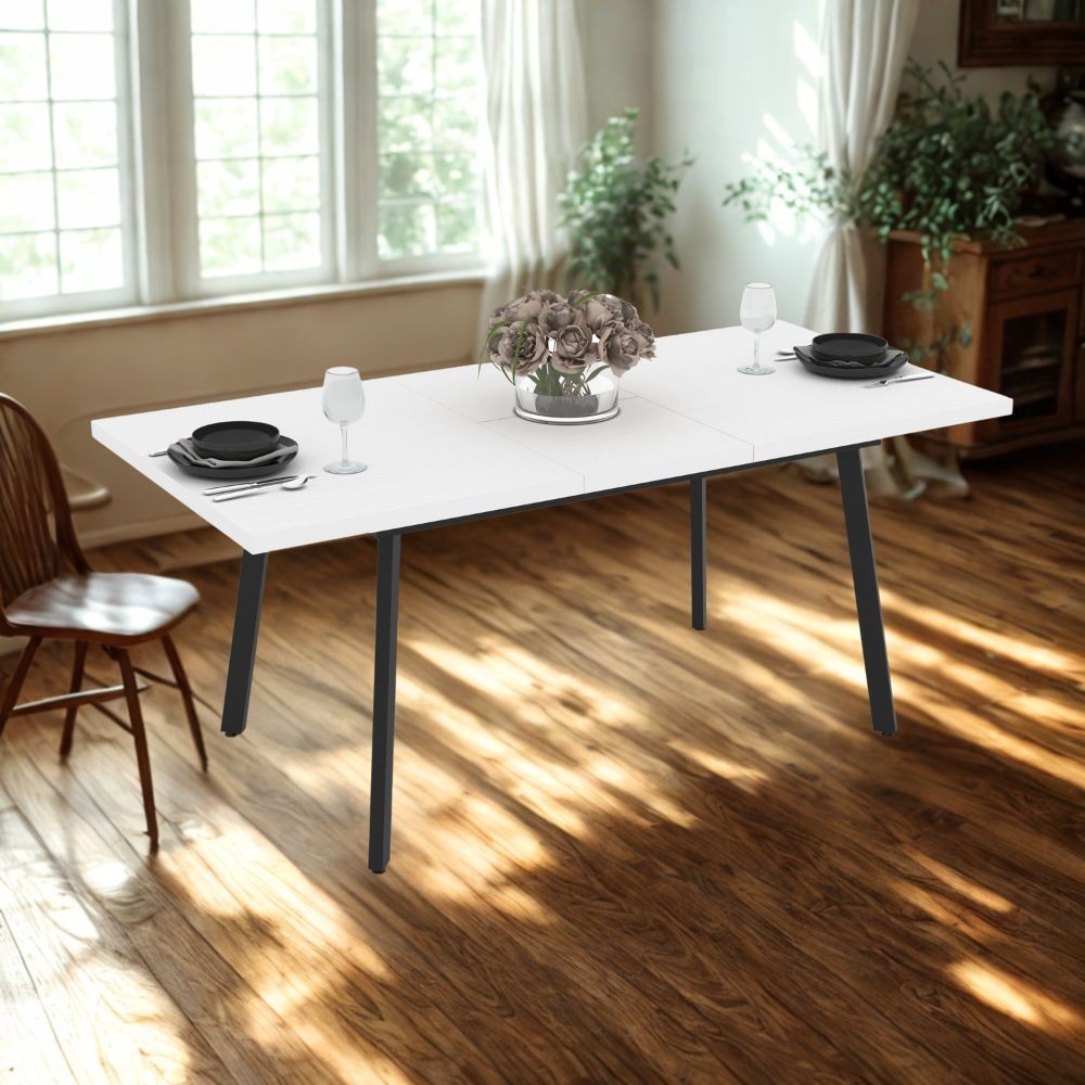 ego-arredo-tavolo-allungabile-lini-piano-bianco-effetto-frassinato-e-gambe-in-metallo-nero