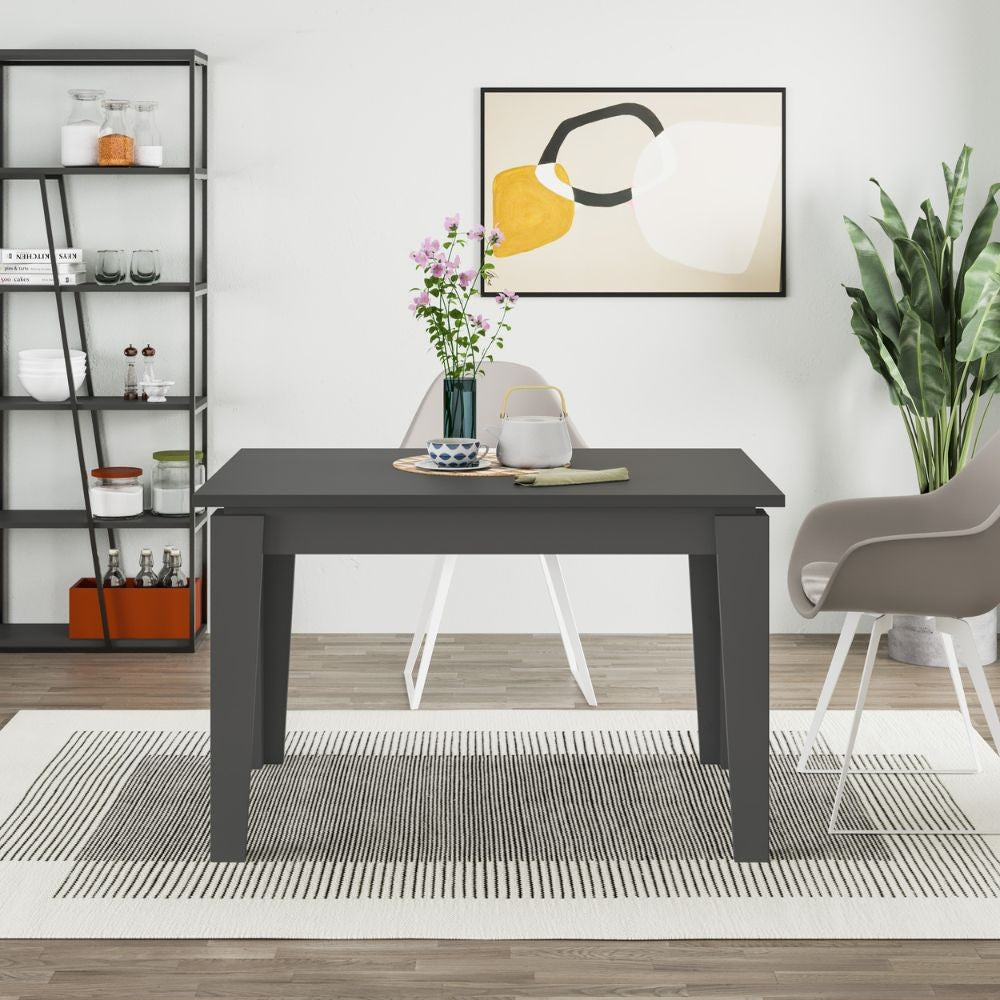 EGO ARREDO Tavolo Allungabile Megaron Antracite 120x80 Cm