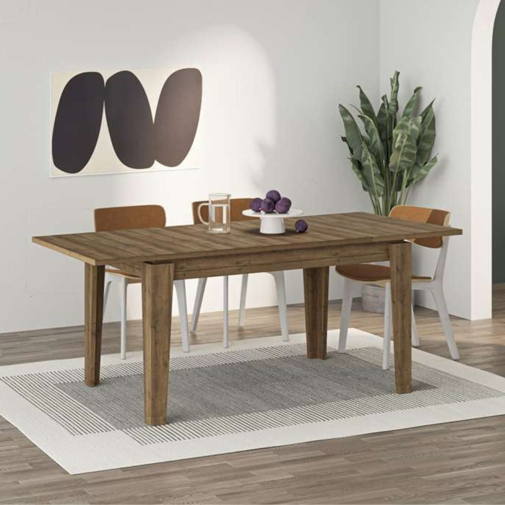 EGO ARREDO Tavolo Allungabile Megaron Colore Hitit Noce 120x80 Cm.