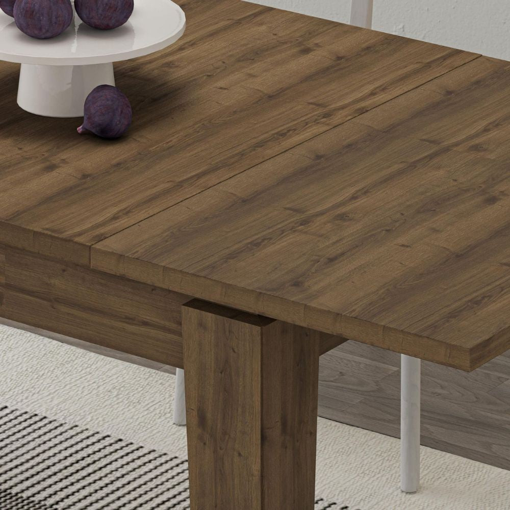 EGO ARREDO Tavolo Allungabile Megaron Colore Hitit Noce 120x80 Cm.