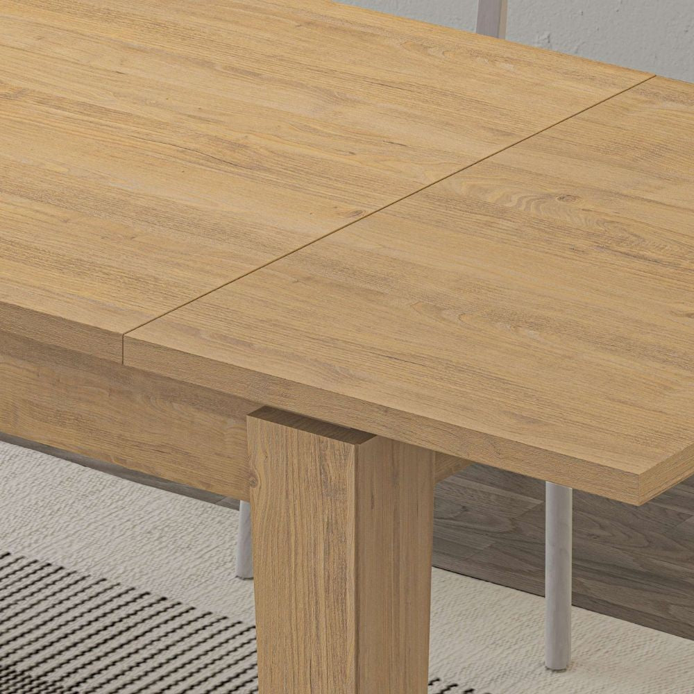 EGO ARREDO Tavolo Allungabile Megaron Colore Rovere 120x80 Cm.