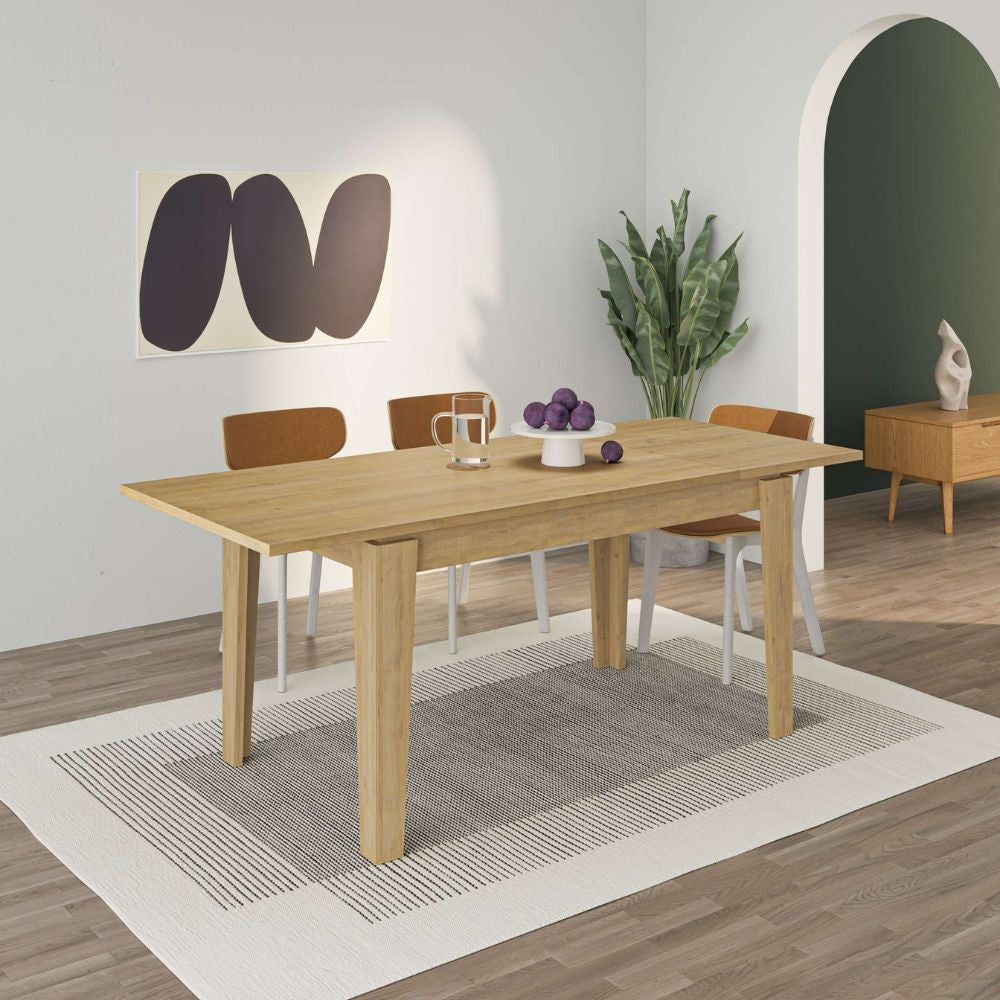 EGO ARREDO Tavolo Allungabile Megaron Colore Rovere 120x80 Cm.