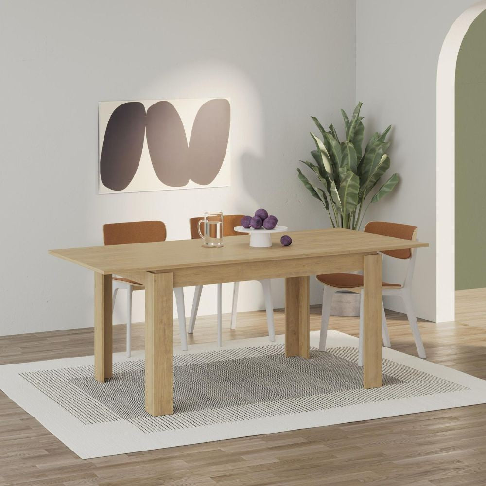 EGO ARREDO Tavolo Allungabile Megaron Colore Rovere 120x80 Cm.