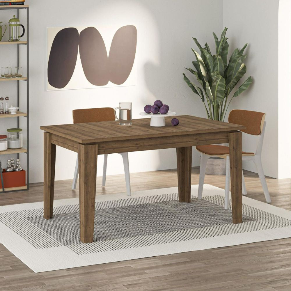 EGO ARREDO Tavolo Allungabile Tolmen Hitit Noce140x80 Allungabile A 190 Cm.