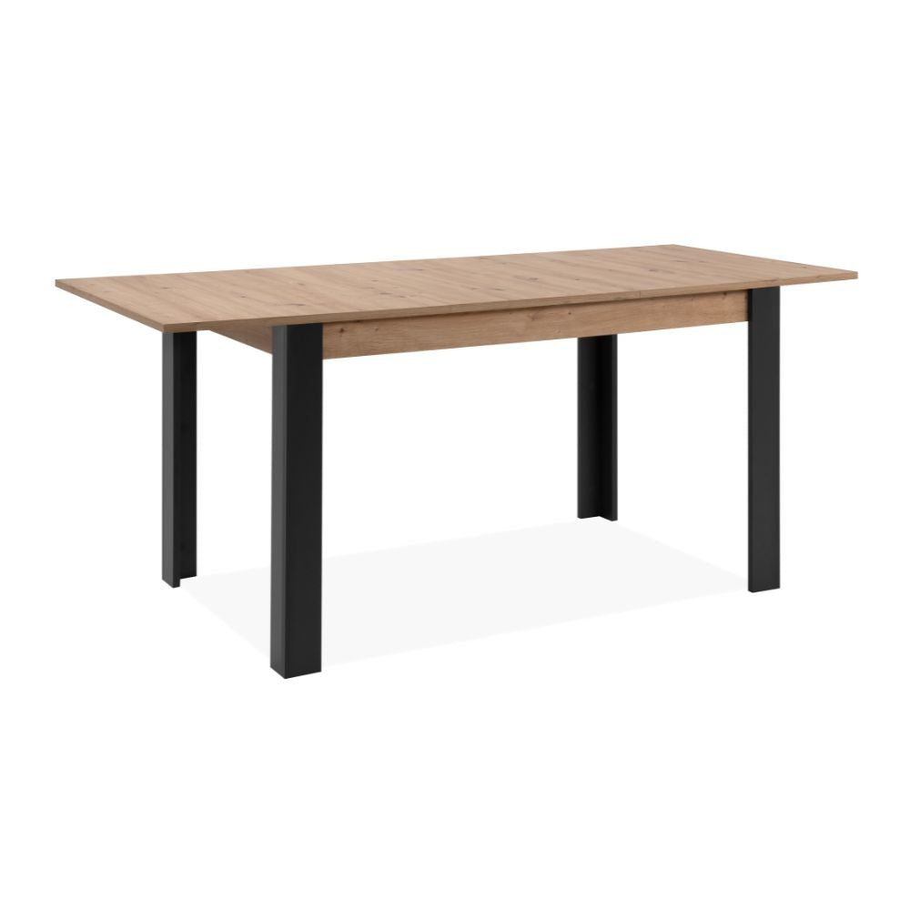 EGO ARREDO Tavolo Allungabile Tolosa 80B Colore Rovere E Gambe Nere 150x75x80 Cm.