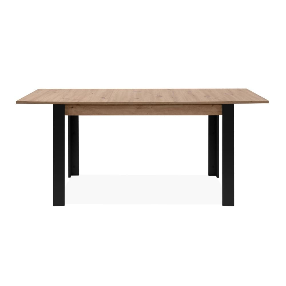 EGO ARREDO Tavolo Allungabile Tolosa 80B Colore Rovere E Gambe Nere 150x75x80 Cm.