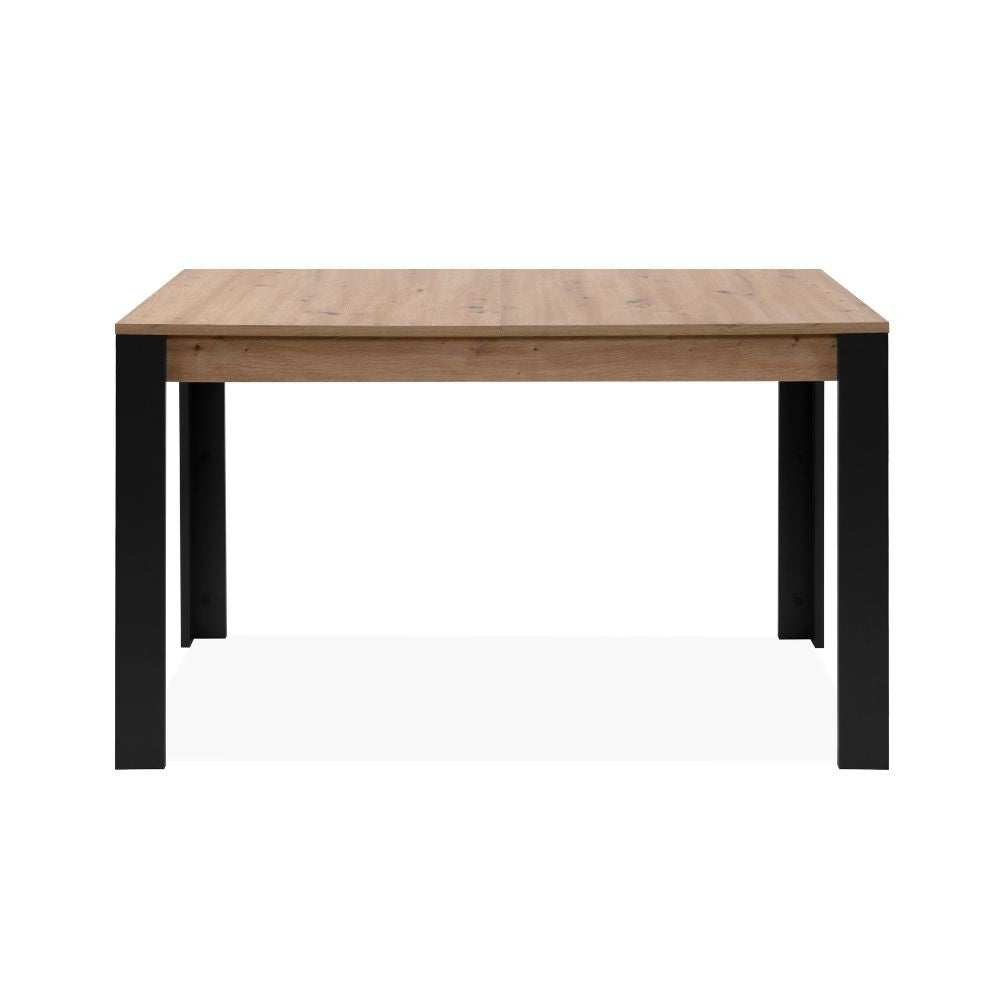 EGO ARREDO Tavolo Allungabile Tolosa 80B Colore Rovere E Gambe Nere 150x75x80 Cm.