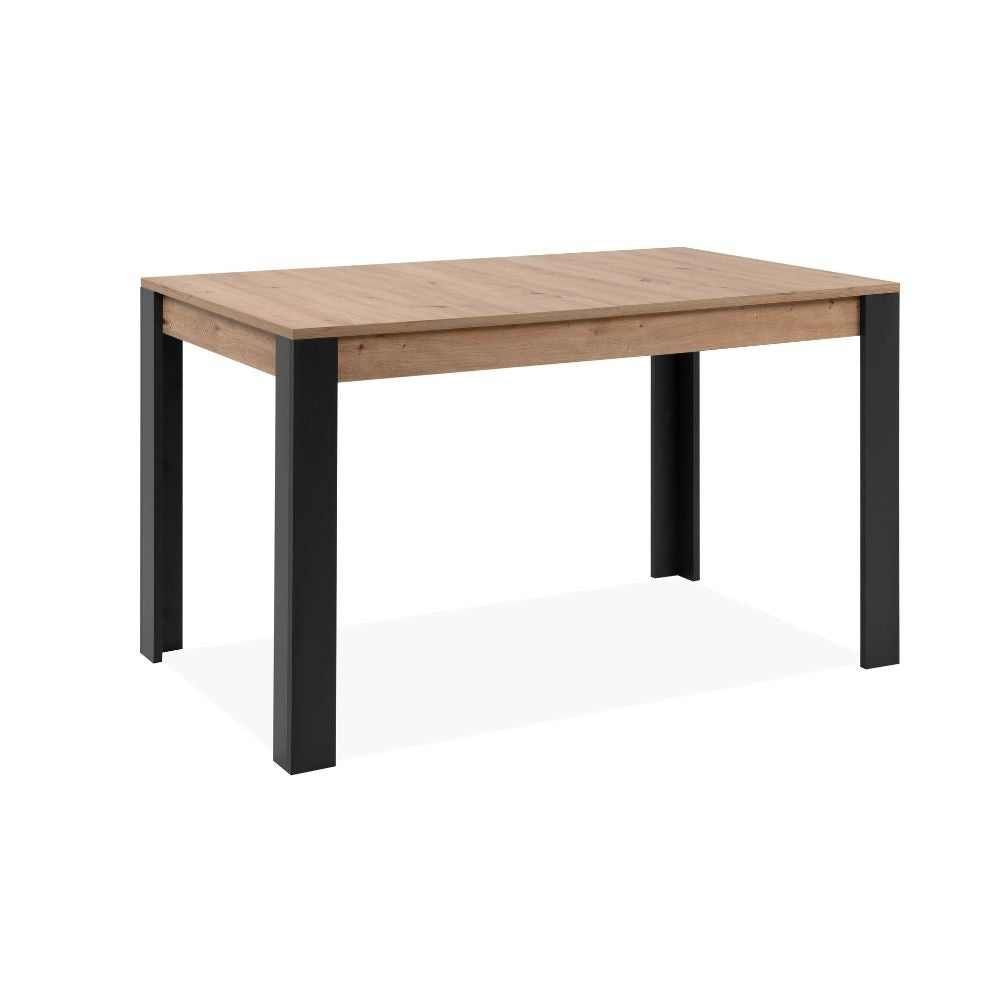 EGO ARREDO Tavolo Allungabile Tolosa 80B Colore Rovere E Gambe Nere 150x75x80 Cm.