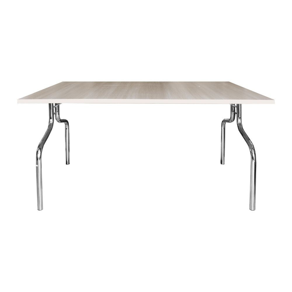 EGO ARREDO Tavolo Pieghevole Esfb03 Olmo Con Gambe In Metallo Cromo