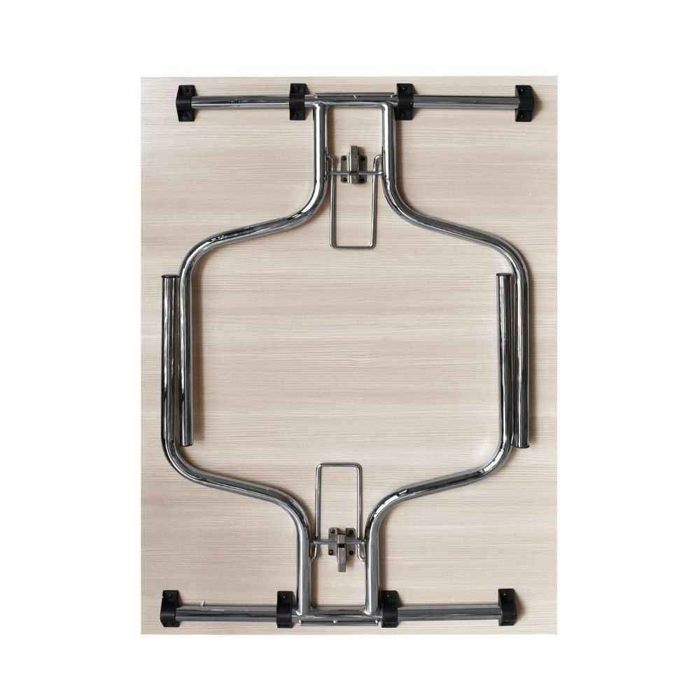 EGO ARREDO Tavolo Pieghevole Esfb03 Olmo Con Gambe In Metallo Cromo