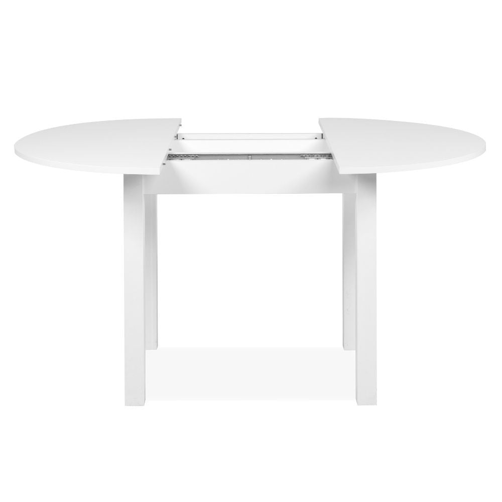 EGO ARREDO Tavolo Rotondo Allungabile Coburg 100 Colore Bianco 100x76x100 Cm.