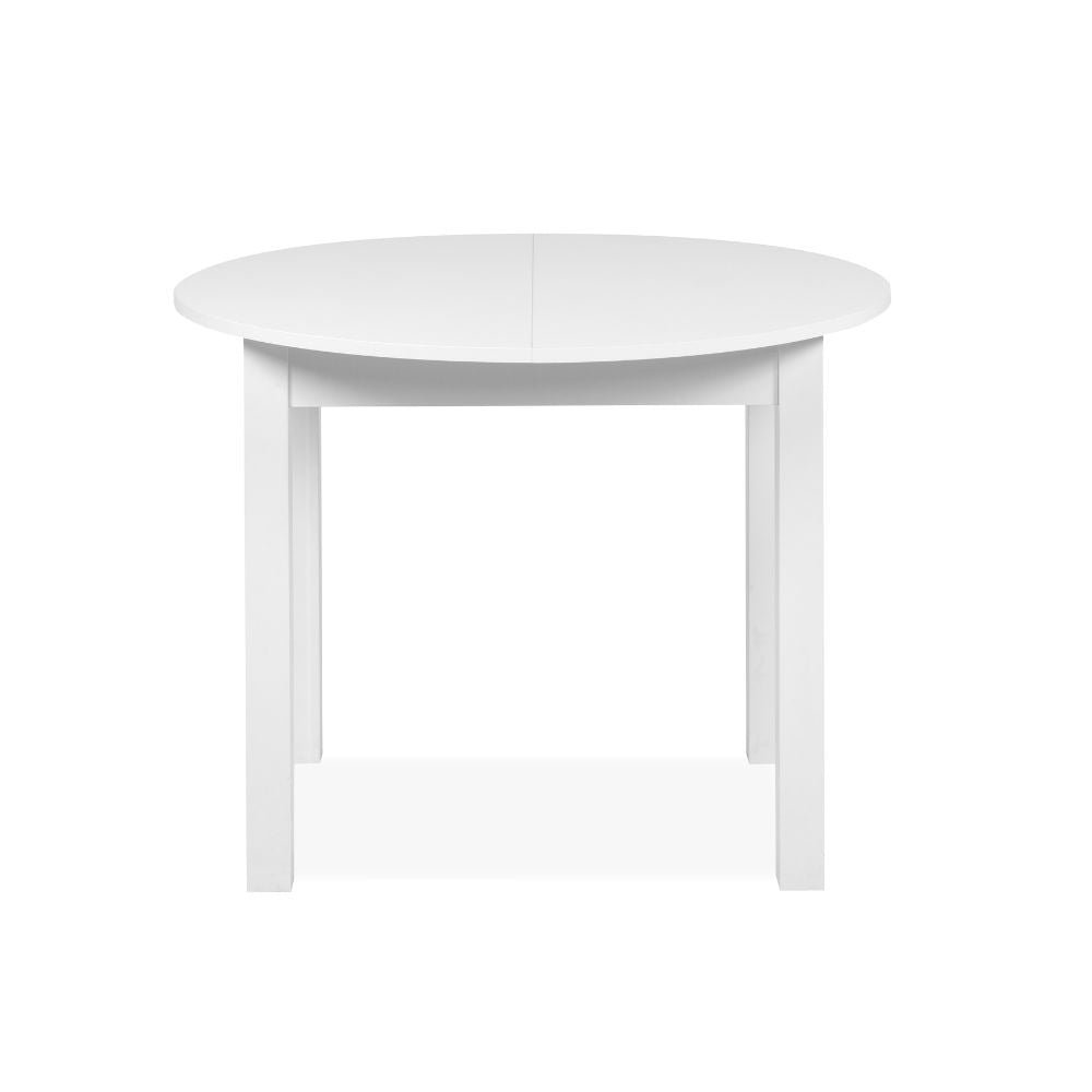 EGO ARREDO Tavolo Rotondo Allungabile Coburg 100 Colore Bianco 100x76x100 Cm.