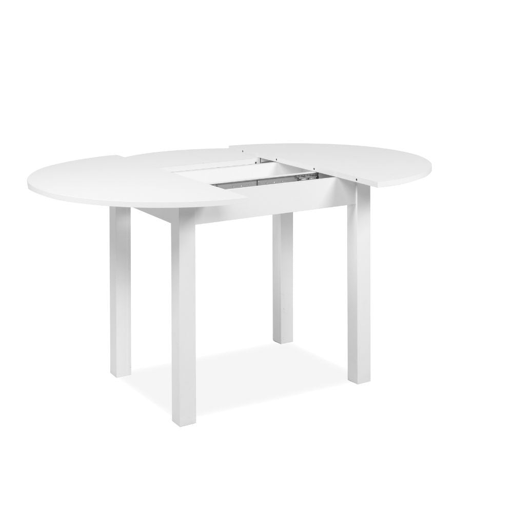 EGO ARREDO Tavolo Rotondo Allungabile Coburg 100 Colore Bianco 100x76x100 Cm.