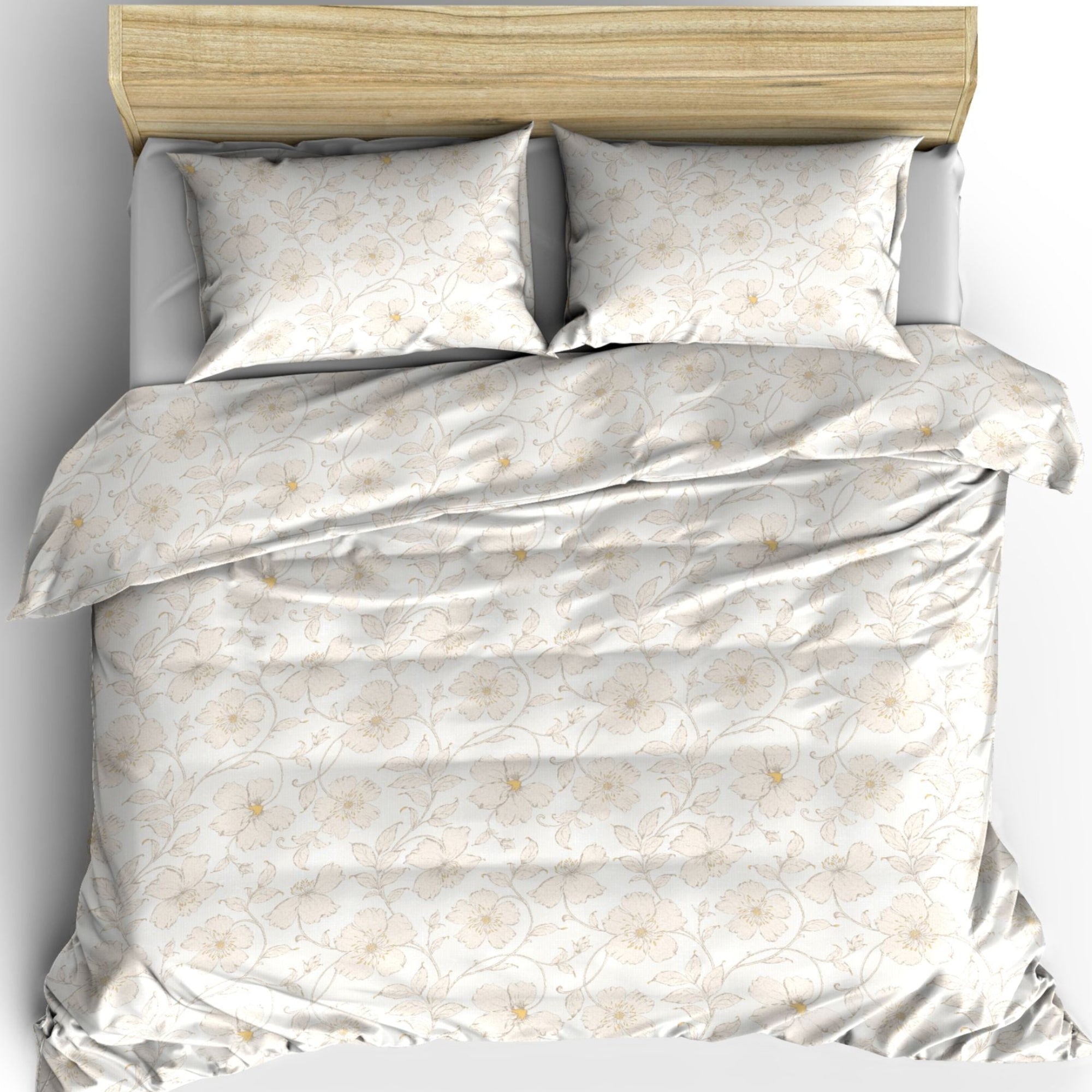 TESS HOME COLLECTION Parure copripiumino matrimoniale Gold