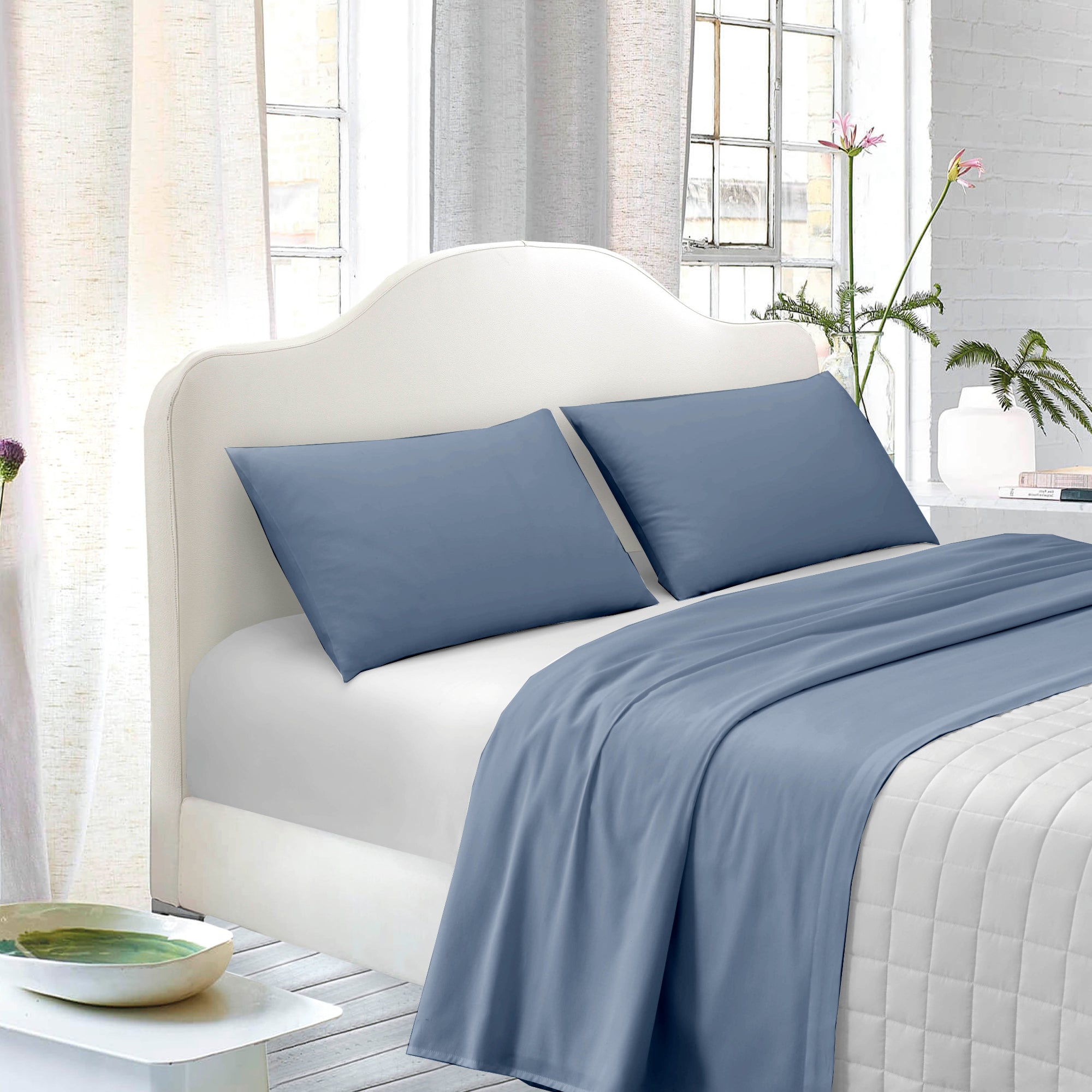 TESS HOME COLLECTION Parure Letto in Raso di Cotone 100%- Eleganza e Comfort Assoluto