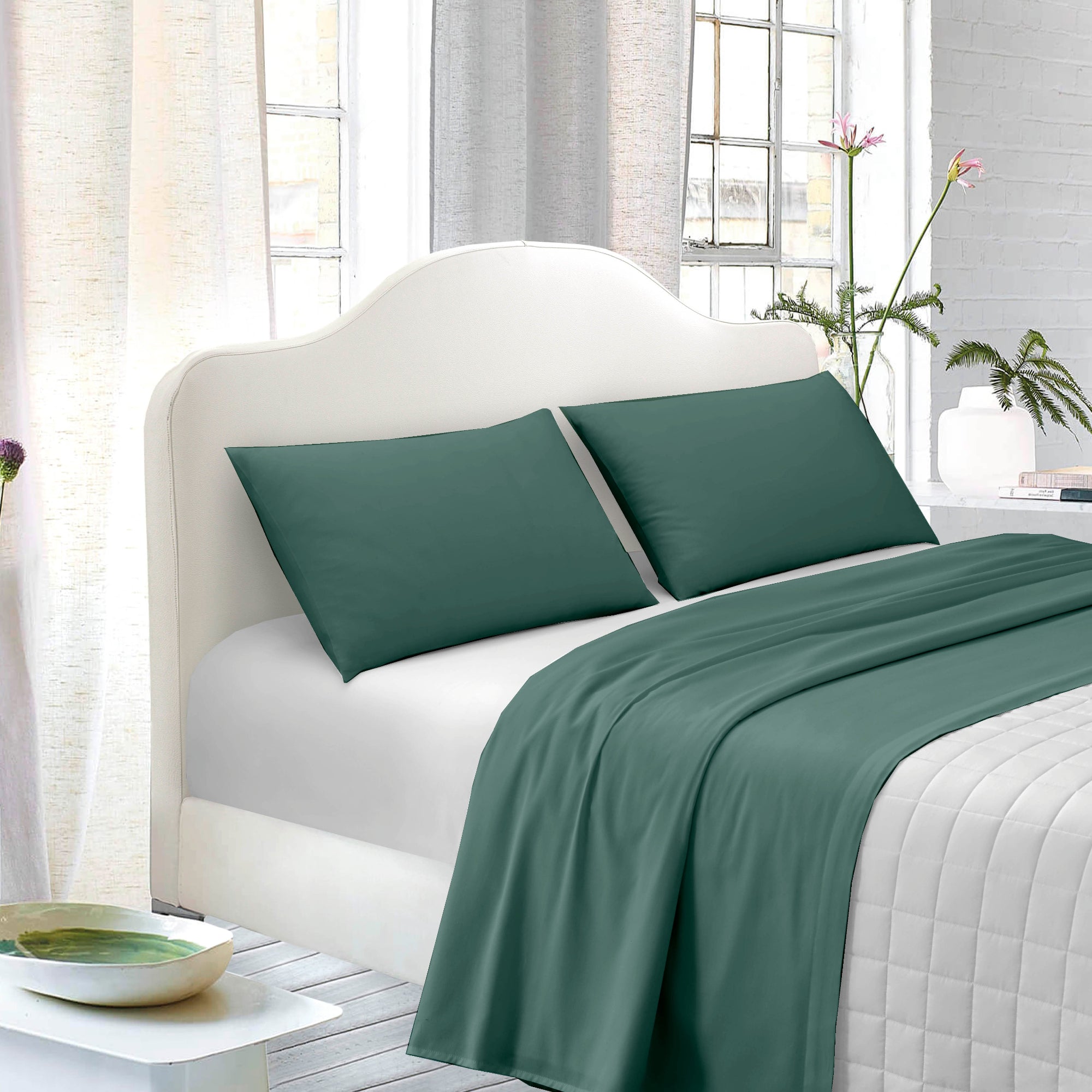 TESS HOME COLLECTION Parure Letto in Raso di Cotone 100%- Eleganza e Comfort Assoluto