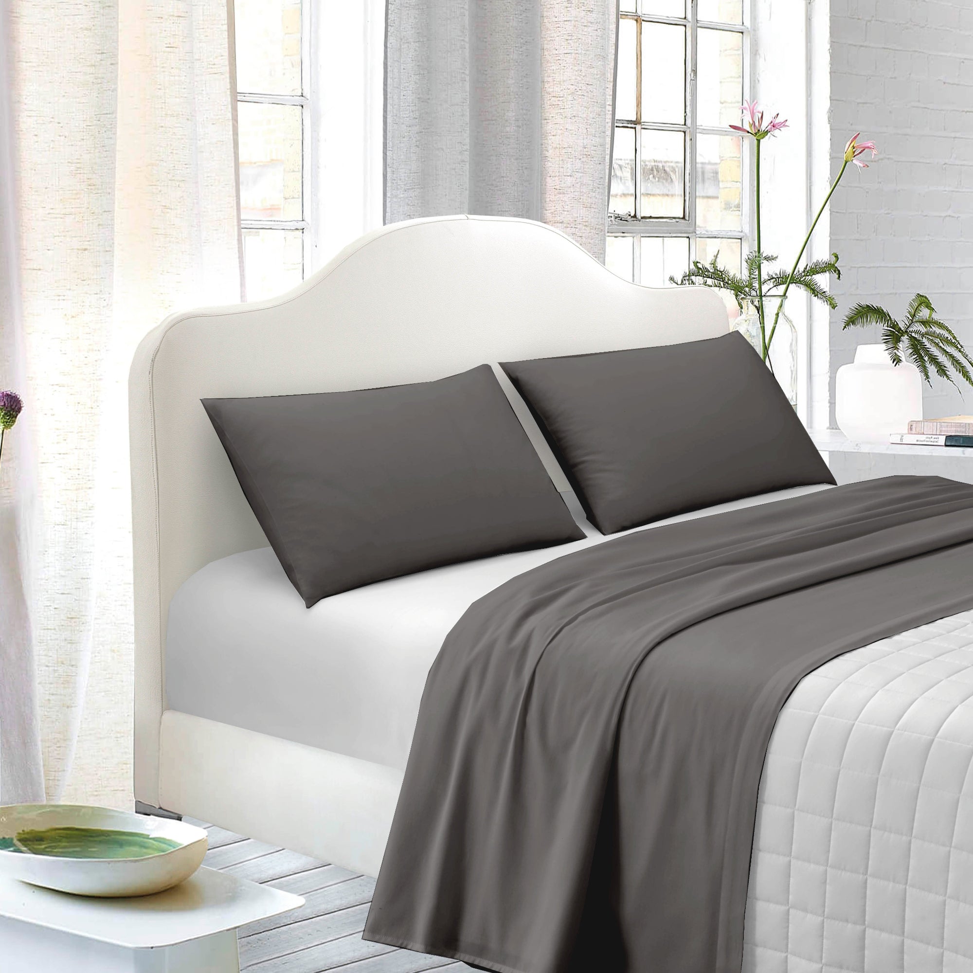 TESS HOME COLLECTION Parure Letto in Raso di Cotone 100%- Eleganza e Comfort Assoluto