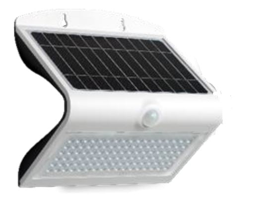 OMEGA Applique ad energia solare con sensore crepuscolare/movimento 8W