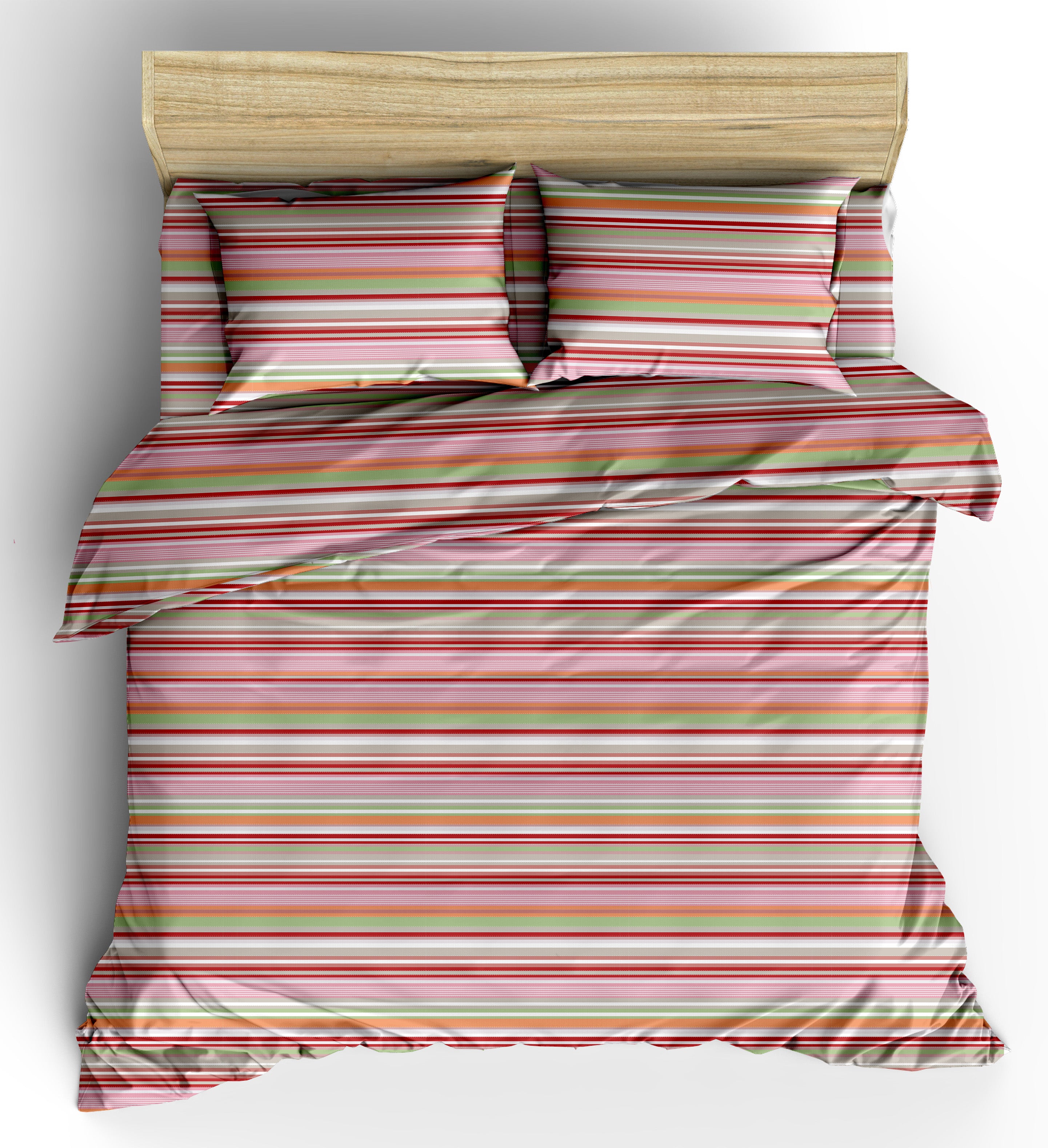 TESS HOME COLLECTION Completo letto matrimoniale Righe